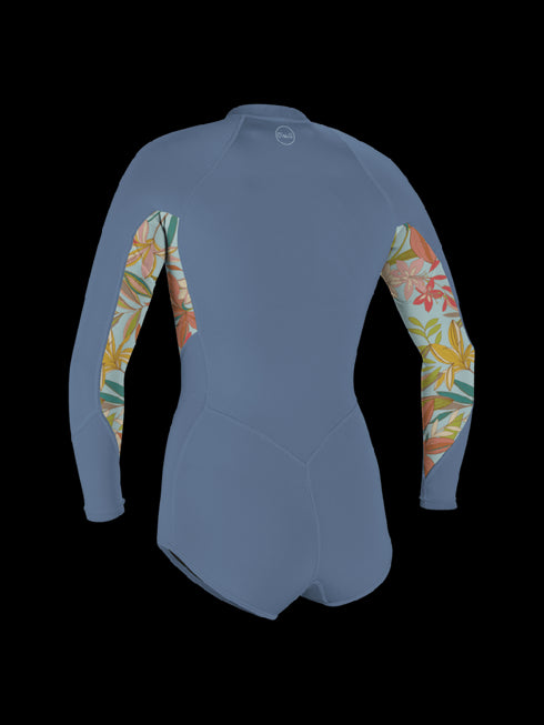 Oneill Wms Bahia 2/1 Front Zip L/S Short Spring - infinity/dalia/infinity